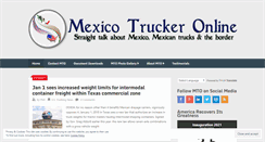 Desktop Screenshot of mexicotrucker.com